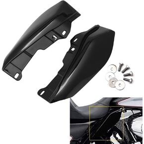 AQIMY Black Mid-Frame Air Deflector Compatible for Harley Davidson Touring Street Electra Glide Road King 2009-2016