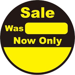 2 inch 300pcs Price Reduced was Now Sale Stickers,Round Disount Price Removable Sticker