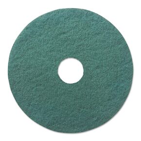 Boardwalk BWK4019GRE 19 in. Diameter Heavy-Duty Scrubbing Floor Pads - Green (5/Carton)