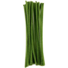 Touch of Nature Chenille Stems 6mmx12" 25/Pkg - Moss Green