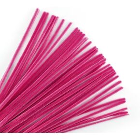 Krafty Kids Colorful Fuzzy Craft Sticks Pipe Cleaners - 40 Count - 12 Inches Long (Black)