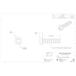 M3 X 120mm Plastic Thread Forming Screw Zinc Plated Steel Pan Head 6-Lobe Drive (100 Pcs) - M30-120-P-Z-PT