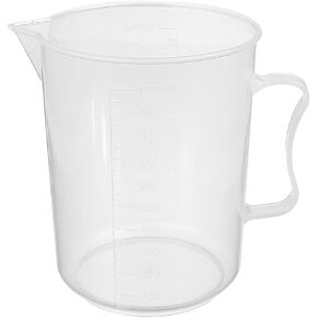 Othmro Measuring Cup 250ml PP Plastic Graduated Beaker Transparent for Lab Kitchen Liquids 1pcs