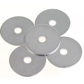25 Pieces 3/8" Stainless Flat Washers, 1-1/2" Outside Diameter, 0.072" Thickness, 18-8 (304) Stainless Steel Washers, Metal Washers, Flat Washers for Bolts Screws
