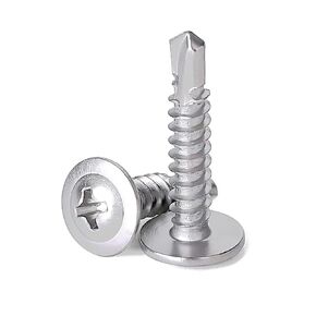 LUPANTER 300 PCS 8#×3/4" Stainless Steel Sheet Metal Screws, Self Taping Screws, Phillips Truss Head Self Drilling Screws for Metal…