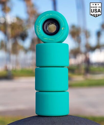عجلات Fireball Tinder مقاس 70 مم - عجلات Pro Freeride Longboard مصنوعة في الولايات المتحدة الأمريكية - مجموعة من 4 عجلات Cruiser Longboard للخدع الحرة والرقص والركوب الحر in Saudi Arabia