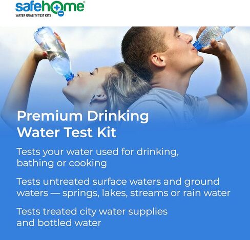 طقم اختبار الزرنيخ في مياه الشرب من Safe Home® - يتم الاختبار في مختبرنا المعتمد من وكالة حماية البيئة (EPA) - يشمل رسوم المختبر وشحن الإرجاع in Saudi Arabia