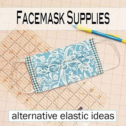 1/4" Width Skinny Elastic Band - Braided Cord - Soft Elastic Bands For Sewing, Mask Ear Loops,Headbands, Crafts -Black 3 Yards - 2 Day Shipping Available From USA (Kansas) Warehouse in Saudi Arabia