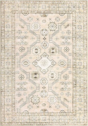 Area Rugs 2x3 - Washable Rug for Living Room, Non-Slip Bedroom Rug, Stain Resistant Soft Rug (Beige, 2'x3') in Saudi Arabia