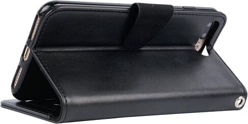 حافظة Arae لهاتف iPhone 7 Plus/iPhone 8 Plus، حافظة محفظة من جلد البولي يوريثان الفاخر مع مسند وغطاء قلاب لهاتف iPhone 7 Plus (2016) / iPhone 8 Plus (2017) 5.5 بوصة، ذهبي وردي in Kuwait