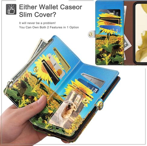 حافظة XcaseBar لهاتف iPhone 15 Pro Max مقاس 6.7 بوصة مزودة بسحاب حامل بطاقة الائتمان RFID، غطاء حماية مضاد للصدمات من جلد البولي يوريثان للنساء والرجال Apple 15 ProMax، أحمر خمري in Kuwait