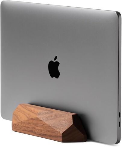 قاعدة كمبيوتر محمول Oakywood - حامل كمبيوتر محمول رأسي لتنظيم مساحة فعالة - 7,1x3,5x1,6 بوصة - رف تخزين الكمبيوتر المحمول - حامل كمبيوتر محمول رأسي للمكتب - جوز in Saudi Arabia
