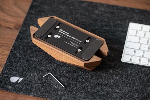 قاعدة كمبيوتر محمول Oakywood - حامل كمبيوتر محمول رأسي لتنظيم مساحة فعالة - 7,1x3,5x1,6 بوصة - رف تخزين الكمبيوتر المحمول - حامل كمبيوتر محمول رأسي للمكتب - جوز in Saudi Arabia