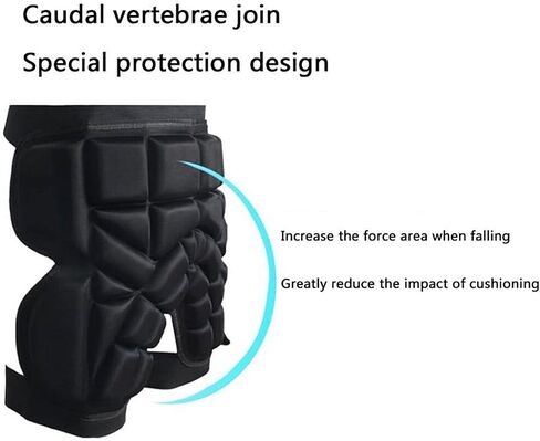 Clobeau Kids Skate Padded Shorts Skateboarding Protective Padded Shorts Snowboard Skate Ski Padded Compression Shorts in Saudi Arabia