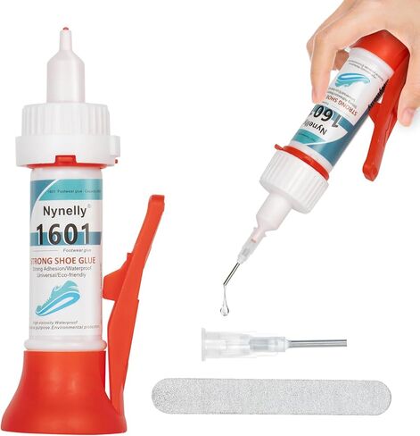 إصلاح نعل غراء الأحذية من Nynelly، لاصق إصلاح غراء الأحذية الشفاف، مجموعة غراء قوية لإصلاح الأحذية المقاومة للماء، غراء التمهيد للأحذية الرياضية وحقائب اليد الجلدية لإصلاح نعال الكعب in Kuwait