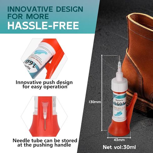 إصلاح نعل غراء الأحذية من Nynelly، لاصق إصلاح غراء الأحذية الشفاف، مجموعة غراء قوية لإصلاح الأحذية المقاومة للماء، غراء التمهيد للأحذية الرياضية وحقائب اليد الجلدية لإصلاح نعال الكعب in Kuwait