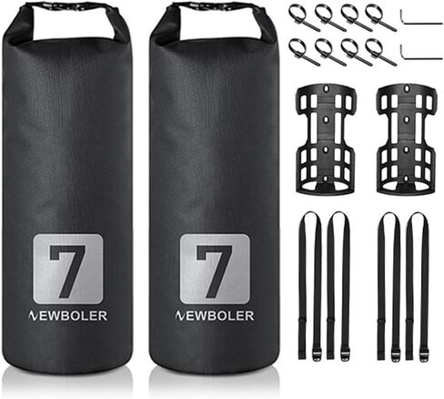 LIXADA 3L/7L Bike Fork Bag Waterproof Dry Bag Roll Top Design Lightweight Bicycle Fork Bag Portable Cycling Pack Bike Pannier for Mountain Bikes Road Bikes Scooter in Saudi Arabia
