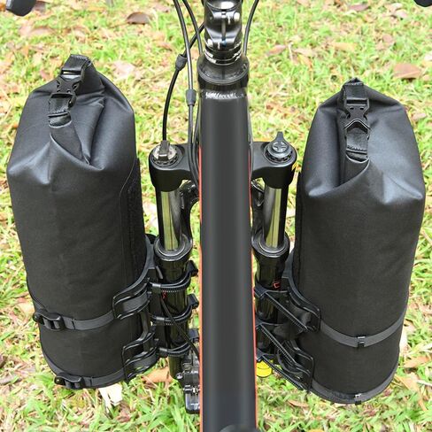 LIXADA 3L/7L Bike Fork Bag Waterproof Dry Bag Roll Top Design Lightweight Bicycle Fork Bag Portable Cycling Pack Bike Pannier for Mountain Bikes Road Bikes Scooter in Saudi Arabia