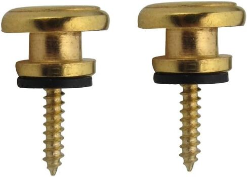 FLEOR 2Pcs Mushroom Head Guitar Strap Buttons End Pins Strap for Electric Acoustic Guitar Bass Parts,Black in Saudi Arabia