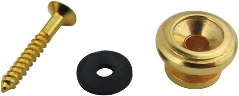FLEOR 2Pcs Mushroom Head Guitar Strap Buttons End Pins Strap for Electric Acoustic Guitar Bass Parts,Black in Saudi Arabia