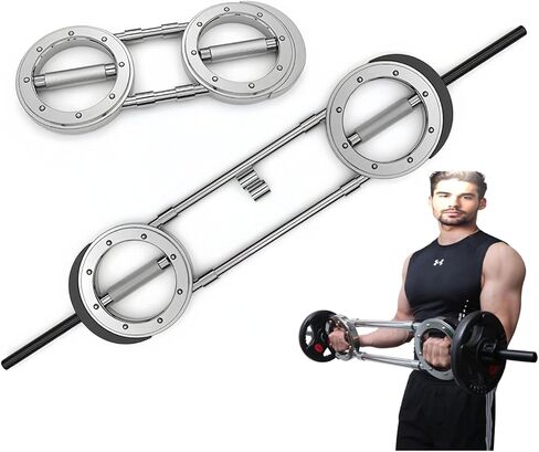 جهاز حرق الأثقال العالمي 4 في 1 من فيتي، بكرات آب، الدمبل، بار التمرين المتقاطع، معدات اللياقة البدنية المنزلية لتدريب الأثقال وتمارين الجسم بالكامل (12/22 رطل) in Kuwait