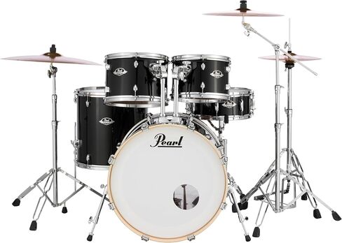 مجموعة طبول فيوجن جديدة للتصدير مكونة من 5 قطع من Pearl EXX725S/C مع الأجهزة - كروم سموكي in Saudi Arabia
