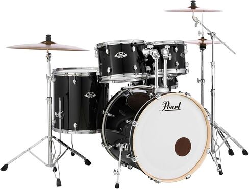 مجموعة طبول فيوجن جديدة للتصدير مكونة من 5 قطع من Pearl EXX725S/C مع الأجهزة - كروم سموكي in Saudi Arabia