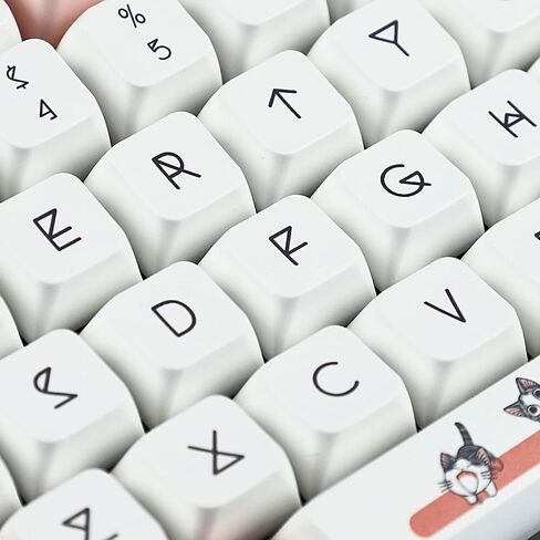 YMDK 139 Shiba Inu MDA Profile Dye Sub Keycaps Ergonomic Thick PBT Keycap Set for TKL GK61 64 68 75 87 96 104 GMMK MX Keyboard in Kuwait