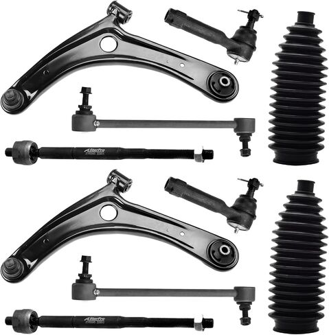 ASTARPRO 10pcs Front Suspension Kit Front Lower Control Arm with Ball Joints + Inner and Outer Tie Rod Ends and Boots + Sway Bar Links Compatible with 2007-2017 Dodge Caliber Jeep Compass Patriot in Saudi Arabia