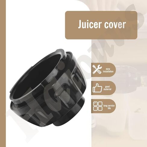 غطاء نهاية العصارة لوحدة طبل أوميغا J8006HDC J8006HDS باللون الأسود يناسب نهاية وحدة طبل العصير - غير متوافق مع نماذج عصارة أوميغا الأخرى in Kuwait