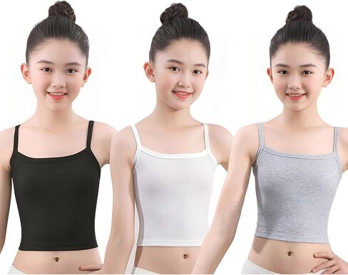 ZEILINGERY 3Pack Training Bras for Teens Girls from 8-16 Years Camisoles Bralette Bras，Sports Bras in Saudi Arabia