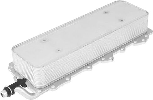 X AUTOHAUX LR039821 مبرد زيت محرك السيارات لون فضي لسيارة Land for Rover Range for Rover 2013-2016 in Kuwait