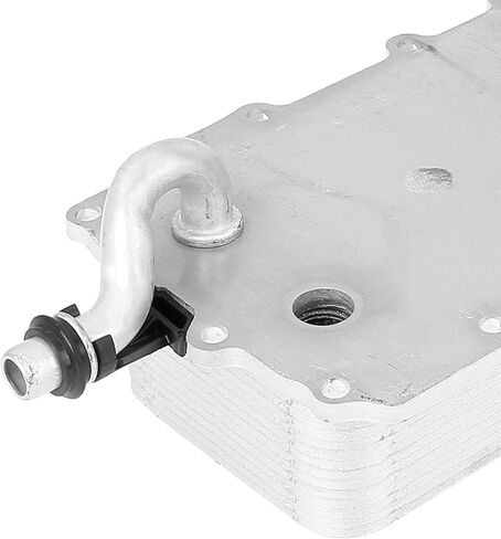 X AUTOHAUX LR039821 مبرد زيت محرك السيارات لون فضي لسيارة Land for Rover Range for Rover 2013-2016 in Kuwait