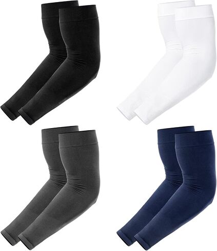Newbyinn UV Sun Protection Arm Sleeves for Men Women Youth, Tattoo Cover Up, Cooling Compression Sports Sleeve to Cover Arms in Saudi Arabia