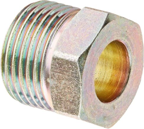 Weatherhead Eaton Weatherhead 105X6X7 تركيب نحاسي متوهج من الفولاذ المقلوب، صامولة، أنبوب 3/8 بوصة OD إلى 11/16-18 خيط ذكر (عبوة من 5) in Kuwait