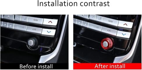 غطاء حلقي لمقبض مفتاح مستوى صوت ستيريو من الألومنيوم Daeiclru متوافق مع جاكوار F-PACE/XE/XEL/XF/XFL، حلقات التحكم غطاء مقبض مستوى الصوت للوسائط المتعددة، ملحقات غطاء مقبض التحكم الداخلي (أحمر) in Saudi Arabia