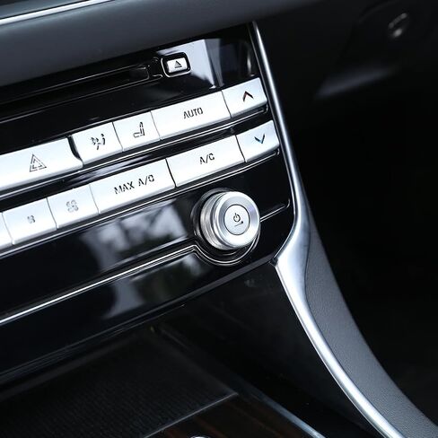 غطاء حلقي لمقبض مفتاح مستوى صوت ستيريو من الألومنيوم Daeiclru متوافق مع جاكوار F-PACE/XE/XEL/XF/XFL، حلقات التحكم غطاء مقبض مستوى الصوت للوسائط المتعددة، ملحقات غطاء مقبض التحكم الداخلي (أحمر) in Saudi Arabia
