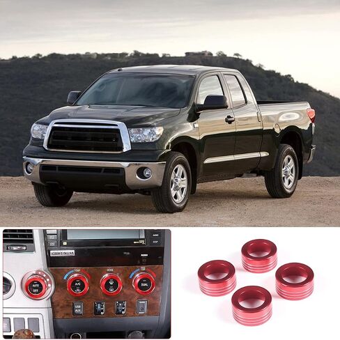 غطاء مقبض زر مكيف الهواء لوحدة التحكم المركزية للسيارة متوافق مع Toyota Tundra/Sequoia 2007-2013، سخان مكيف هواء السيارة للتحكم في درجة حرارة المناخ، ملحقات غطاء مقبض الكسوة in Saudi Arabia
