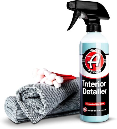 Adam's Interior Detailer 16 fl. oz (Combo) - Total Car Interior Cleaner, Protectant & Dressing | All Purpose Cleaner & Leather Conditioner | Vinyl, Dashboard, Screen, Seat Cleaner & More in Saudi Arabia