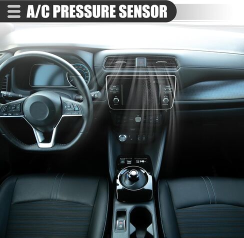 Motoforti A/C Pressure Transducer Valve, Pressure Sensor Switch, for Mercedes-Benz C230 2002-2005, Metal, NO.2038300372, Black in Saudi Arabia