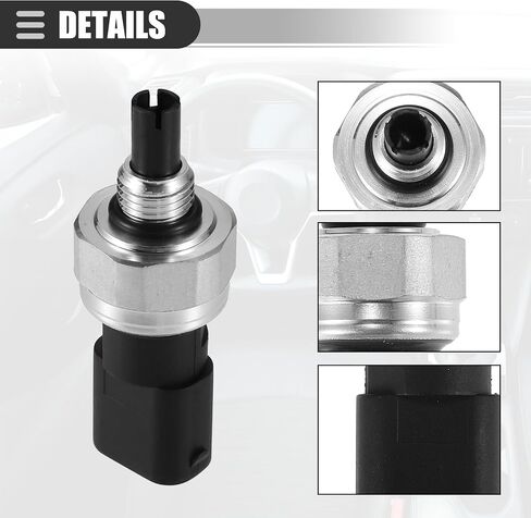 Motoforti A/C Pressure Transducer Valve, Pressure Sensor Switch, for Mercedes-Benz C230 2002-2005, Metal, NO.2038300372, Black in Saudi Arabia