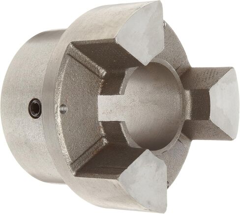 Lovejoy 00034 Size C 7/8 Sier-Bath Continuous Sleeve Gear Coupling, Flex Hub, Carbon Steel, Inch, 1.125" Bore, 3.31" Coupling OD, 6000 Maximum Unbalanced RPM, 2500 in-lbs Nominal Torque, 0.25" x 0.125" Keyway in Kuwait