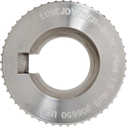 Lovejoy 07365 مقاس FMM 2 وصلة تروس ذات أكمام ذات حواف Sier-Bath، محور مرن، فولاذ كربوني، بوصة، إطار محرك 602/802، الحد الأقصى 5000 دورة في الدقيقة غير متوازنة، عزم الدوران الاسمي 31500 رطل in Kuwait