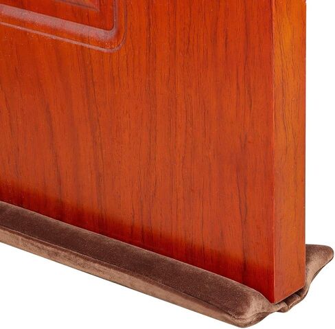 Emoly Under Door Draft Stopper,Improved Adjustable Double Draft Noise Blocker Sweep，Adjustable 32 to 38" for Sound Dust Proof (Brown) in Saudi Arabia