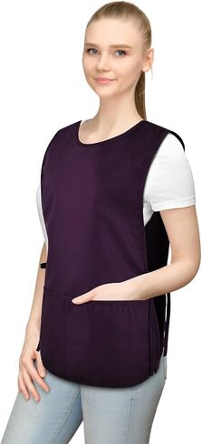 Cobbler Apron Unisex Waterproof Apron with 2 Deep Pockets Art Smock for Painting Cleaning Artiest Apron work kitchen in Saudi Arabia