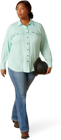 قميص عمل نسائي من Ariat مصنوع من مادة Rebar Made Tough Venttek Durastretch in Saudi Arabia
