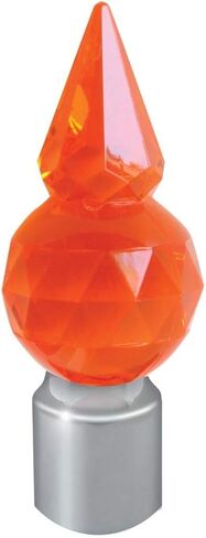 GG Grand General 94653 كهرماني من الفولاذ المقاوم للصدأ 1 بوصة دليل ممتص للصدمات هرم كريستالي بلاستيكي، زوج in Kuwait