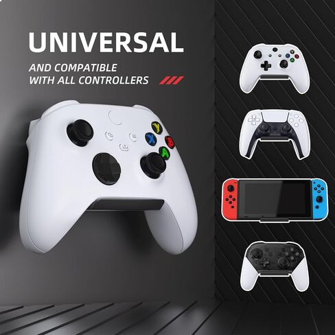 playvital 4 Set FOLD Controller Wall Mount for ps5/4, Foldable Wall Stand for Xbox Core, Switch Pro, Gaming Headset Stand, Wall Holder for Xbox Wireless Headset, for Pulse 3D Headset - New Hope Gray in Saudi Arabia