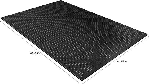 Signature Fitness Heavy Duty Thick Real Rubber Mat Exercise Equipment Floor Mat, 6 ft. x 4 ft., 3/4" Thick in Saudi Arabia