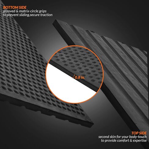 Signature Fitness Heavy Duty Thick Real Rubber Mat Exercise Equipment Floor Mat, 6 ft. x 4 ft., 3/4" Thick in Saudi Arabia
